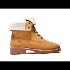 Timberland WOMEN'S JAYNE WATERPROOF FLEECE FOLD-DOWN BOOTS
